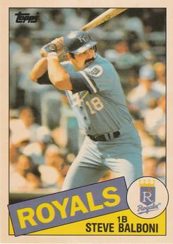 1985 Topps - Collector's Edition (Tiffany) #486 Steve Balboni Front
