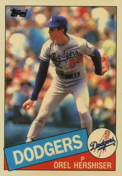 1985 Topps - Collector's Edition (Tiffany) #493 Orel Hershiser Front