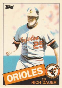 1985 Topps - Collector's Edition (Tiffany) #494 Rich Dauer Front
