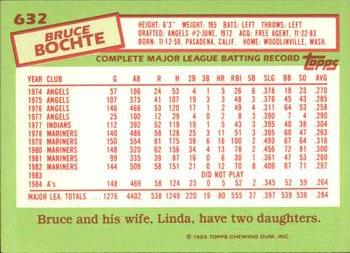 1985 Topps - Collector's Edition (Tiffany) #632 Bruce Bochte Back