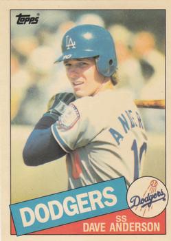 1985 Topps - Collector's Edition (Tiffany) #654 Dave Anderson Front