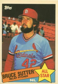 1985 Topps - Collector's Edition (Tiffany) #722 Bruce Sutter Front