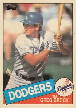 1985 Topps - Collector's Edition (Tiffany) #753 Greg Brock Front