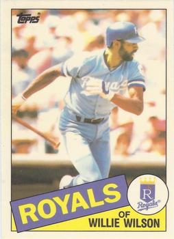 1985 Topps - Collector's Edition (Tiffany) #617 Willie Wilson Front
