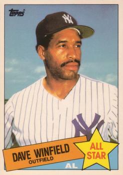 1985 Topps - Collector's Edition (Tiffany) #705 Dave Winfield Front