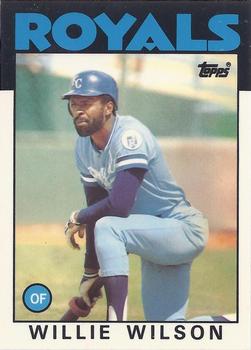 1986 Topps - Collector's Edition (Tiffany) #25 Willie Wilson Front