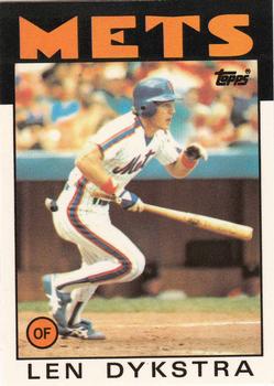 1986 Topps - Collector's Edition (Tiffany) #53 Lenny Dykstra Front