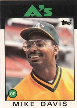 1986 Topps - Collector's Edition (Tiffany) #165 Mike Davis Front