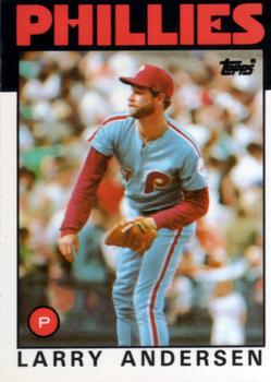 1986 Topps - Collector's Edition (Tiffany) #183 Larry Andersen Front