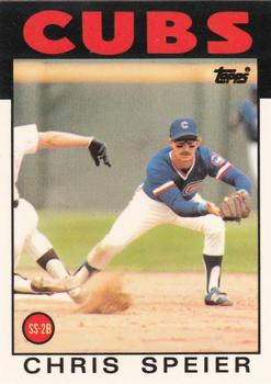 1986 Topps - Collector's Edition (Tiffany) #212 Chris Speier Front