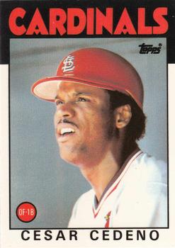 1986 Topps - Collector's Edition (Tiffany) #224 Cesar Cedeno Front