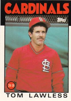1986 Topps - Collector's Edition (Tiffany) #228 Tom Lawless Front