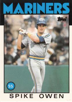1986 Topps - Collector's Edition (Tiffany) #248 Spike Owen Front