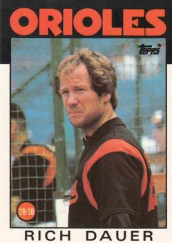 1986 Topps - Collector's Edition (Tiffany) #251 Rich Dauer Front