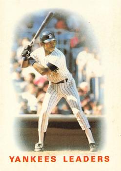1986 Topps - Collector's Edition (Tiffany) #276 Yankees Leaders Front
