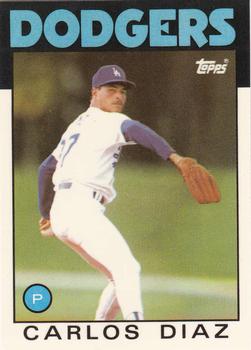 1986 Topps - Collector's Edition (Tiffany) #343 Carlos Diaz Front