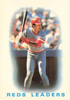 1986 Topps - Collector's Edition (Tiffany) #366 Reds Leaders Front