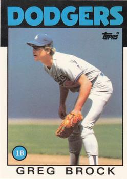 1986 Topps - Collector's Edition (Tiffany) #368 Greg Brock Front