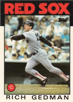 1986 Topps - Collector's Edition (Tiffany) #375 Rich Gedman Front