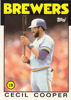 1986 Topps - Collector's Edition (Tiffany) #385 Cecil Cooper Front