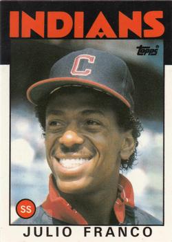1986 Topps - Collector's Edition (Tiffany) #391 Julio Franco Front