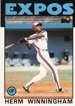 1986 Topps - Collector's Edition (Tiffany) #448 Herm Winningham Front