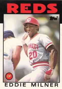1986 Topps - Collector's Edition (Tiffany) #544 Eddie Milner Front