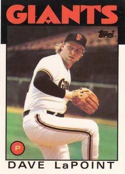 1986 Topps - Collector's Edition (Tiffany) #551 Dave LaPoint Front