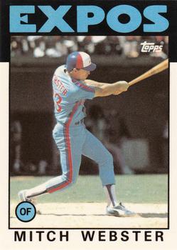 1986 Topps - Collector's Edition (Tiffany) #629 Mitch Webster Front