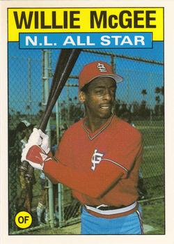1986 Topps - Collector's Edition (Tiffany) #707 Willie McGee Front