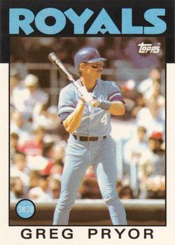 1986 Topps - Collector's Edition (Tiffany) #773 Greg Pryor Front
