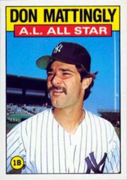 1986 Topps - Collector's Edition (Tiffany) #712 Don Mattingly Front