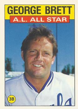 1986 Topps - Collector's Edition (Tiffany) #714 George Brett Front
