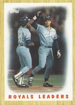 1987 Topps - Collector's Edition (Tiffany) #256 Royals Leaders Front