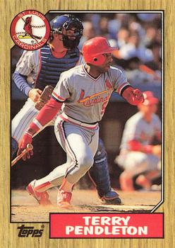 1987 Topps - Collector's Edition (Tiffany) #8 Terry Pendleton Front