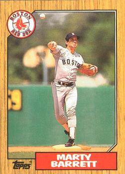1987 Topps - Collector's Edition (Tiffany) #39 Marty Barrett Front