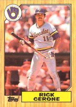 1987 Topps - Collector's Edition (Tiffany) #129 Rick Cerone Front