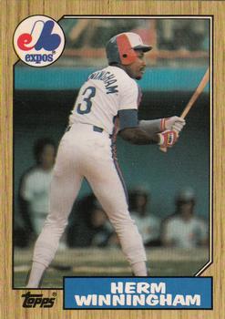 1987 Topps - Collector's Edition (Tiffany) #141 Herm Winningham Front