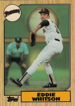 1987 Topps - Collector's Edition (Tiffany) #155 Eddie Whitson Front