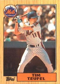 1987 Topps - Collector's Edition (Tiffany) #158 Tim Teufel Front