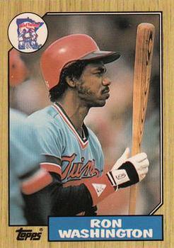 1987 Topps - Collector's Edition (Tiffany) #169 Ron Washington Front