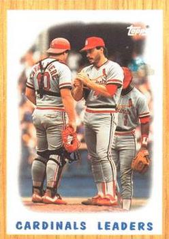 1987 Topps - Collector's Edition (Tiffany) #181 Cardinals Leaders Front
