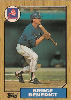 1987 Topps - Collector's Edition (Tiffany) #186 Bruce Benedict Front