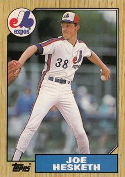 1987 Topps - Collector's Edition (Tiffany) #189 Joe Hesketh Front
