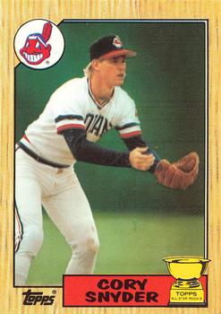 1987 Topps - Collector's Edition (Tiffany) #192 Cory Snyder Front