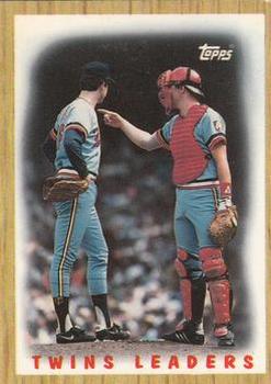 1987 Topps - Collector's Edition (Tiffany) #206 Twins Leaders Front