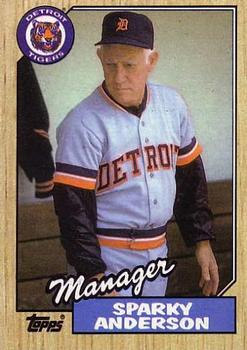 1987 Topps - Collector's Edition (Tiffany) #218 Sparky Anderson Front