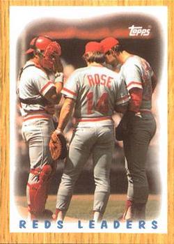 1987 Topps - Collector's Edition (Tiffany) #281 Reds Leaders Front