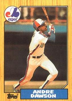 1987 Topps - Collector's Edition (Tiffany) #345 Andre Dawson Front