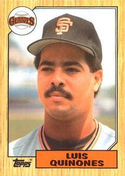 1987 Topps - Collector's Edition (Tiffany) #362 Luis Quinones Front